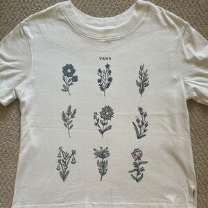 Women’s Vans Cream Floral Graphic Tee
